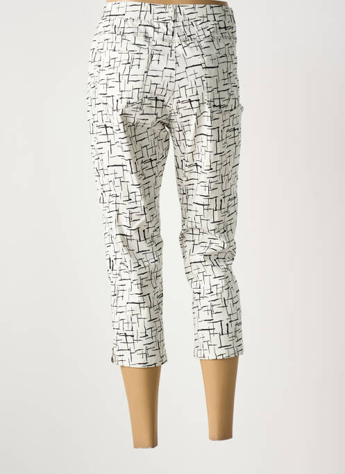 Pantalon trei sferturi alb IMPULSION femeie