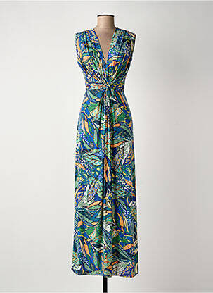 Rochie lungă albastru ATLANTA femeie