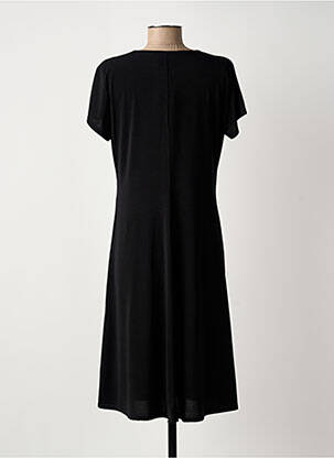 Rochie midi mâneci scurte mâneci scurte negru RENATTO BENE femeie