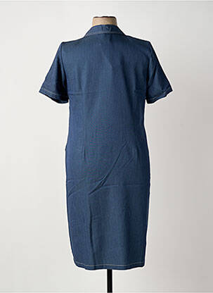 Rochie midi mâneci scurte mâneci scurte albastru OMC femeie