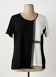 Tricou elasticitate mâneci scurte negru GREGORY PAT femme