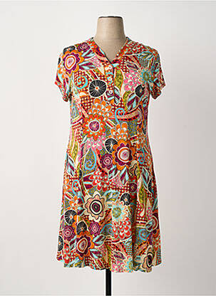 Rochie midi portocaliu ATLANTA femeie