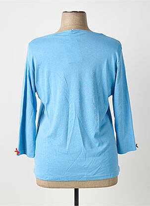 Tricou mâneci 3/4 mâneci 3/4 albastru I.ODENA femeie