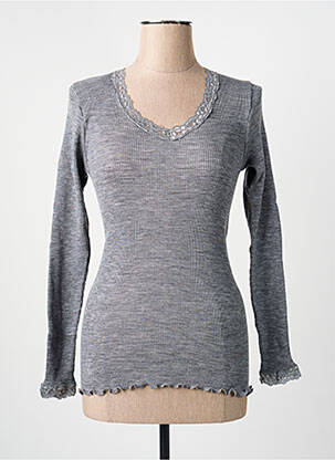 Tricou mâneci lungi mâneci lungi gri FRALY femeie