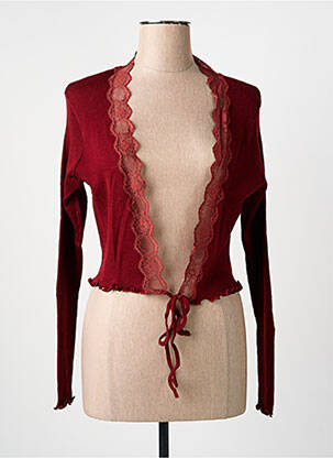 Vestă cu mâneci lungi roșu FRALY femeie