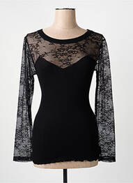 Tricou mâneci lungi mâneci lungi negru FRALY femme