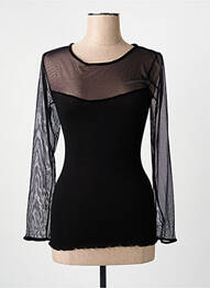 Tricou mâneci lungi mâneci lungi negru FRALY femme