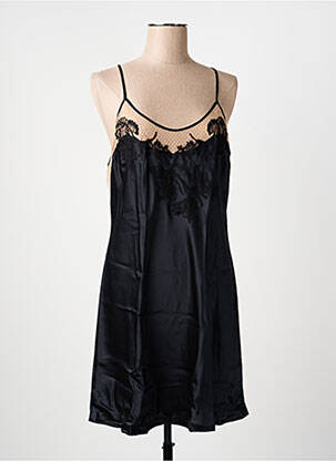 Nuisetă/combinetă efect material satinat negru MARJOLAINE femeie