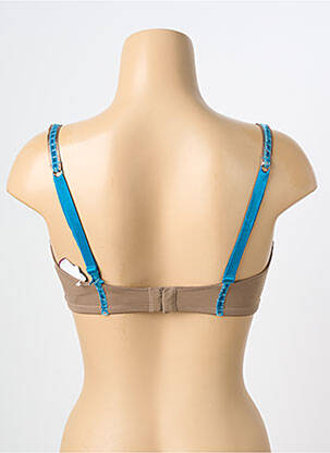 Sutien efect material satinat top sutien modelat maro LEJABY femeie