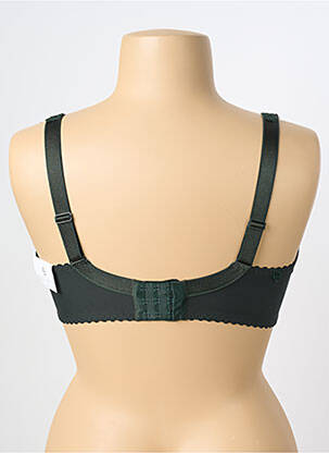 Sutien efect material satinat sutien cupe întregi cu decolteu înalt verde LOUISA BRACQ femeie