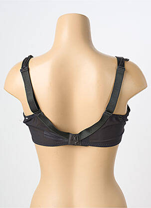 Sutien efect material satinat sutien cupe întregi cu decolteu înalt negru LOUISA BRACQ femme