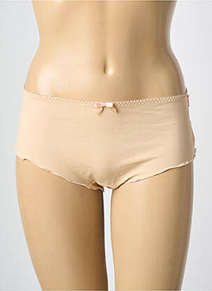 Shorty efect material satinat culoare piersică FREYA femeie