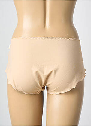Shorty efect material satinat culoare piersică FREYA femeie