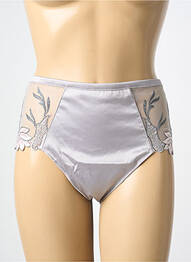Chilot efect material satinat gri SECRET D'EVA femme