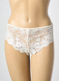 Chilot efect material satinat bej PIEGE femme