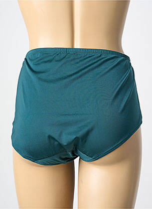 Chilot cu talie înaltă efect material satinat verde CHANTELLE femme