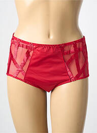 Shorty efect material satinat roșu LOUISA BRACQ femme