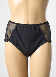Chilot efect material satinat negru LOUISA BRACQ femme