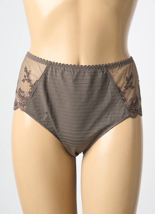 Chilot cu talie înaltă maro LOUISA BRACQ femeie