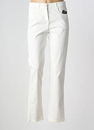 Pantalon slim buzunare alb FRANK WALDER femeie