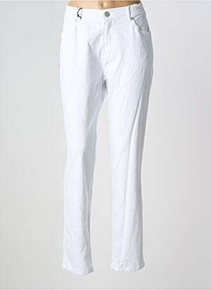 Pantalon slim alb ANNA MONTANA femeie