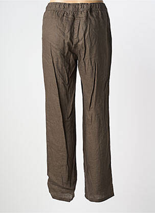 Pantalon drept talie elastică maro BARBARA LEBEK femeie