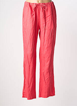 Pantalon drept talie elastică roz BARBARA LEBEK femeie