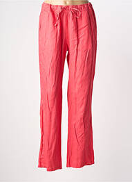 Pantalon drept talie elastică roz BARBARA LEBEK femme
