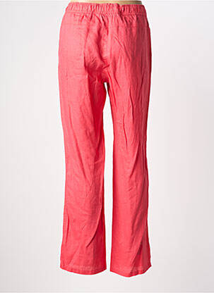 Pantalon drept talie elastică roz BARBARA LEBEK femeie