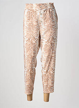Pantalon 7/8 talie elastică bej LCDN femeie