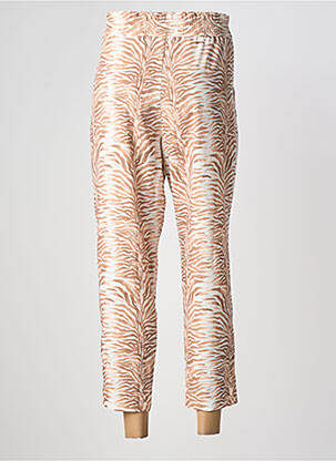 Pantalon 7/8 talie elastică bej LCDN femeie