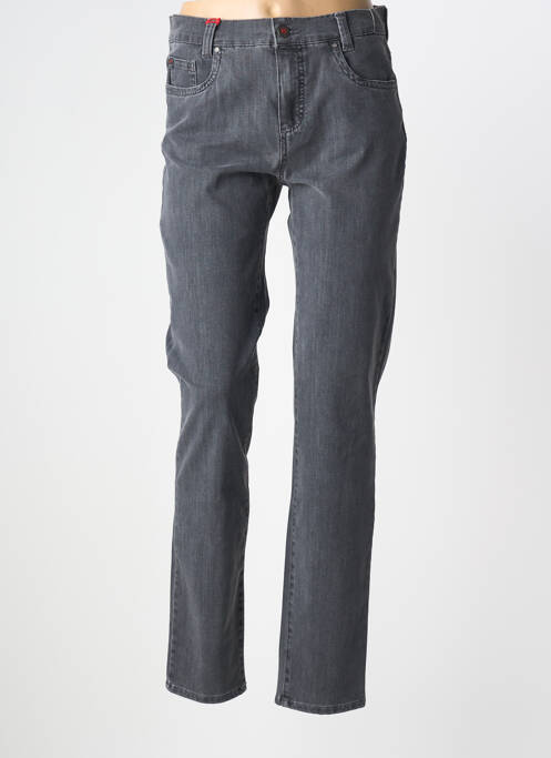 Blugi cu croială slim gri ANNA MONTANA femeie