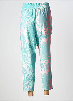 Pantalon 7/8 țesătură poplin mărime normală verde LCDN femeie