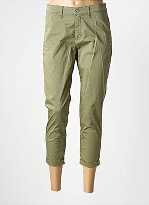 Pantalon trei sferturi elasticitate mărime normală verde LCDN femeie