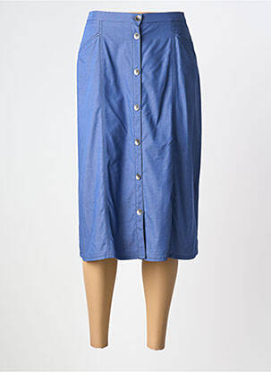 Fustă midi albastru GUY DUBOUIS femeie