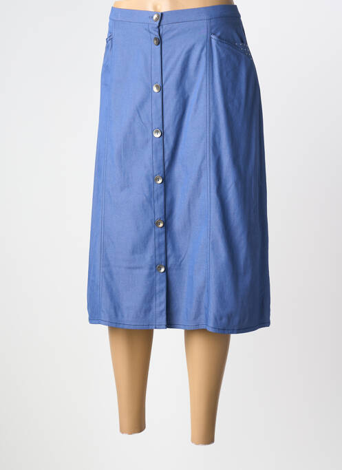 Fustă midi albastru GUY DUBOUIS femeie