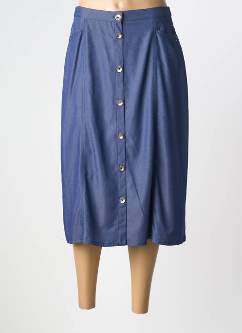 Fustă midi albastru GUY DUBOUIS femeie