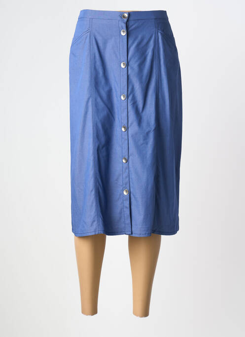 Fustă midi albastru GUY DUBOUIS femeie