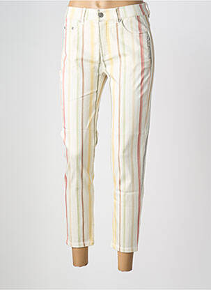 Pantalon 7/8 elasticitate mărime normală bej ANNA MONTANA femeie
