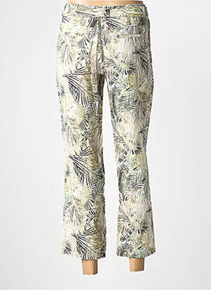 Pantalon 7/8 talie cu cleme mărime normală verde ANNA MONTANA femeie