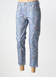 Pantalon 7/8 elasticitate mărime normală albastru ANNA MONTANA femme
