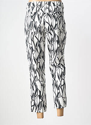 Pantalon 7/8 țesătură poplin mărime normală negru ANNA MONTANA femeie