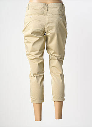 Pantalon 7/8 talie cu cleme mărime normală bej LCDN femeie