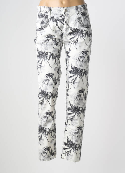 Pantalon slim alb ANNA MONTANA femeie