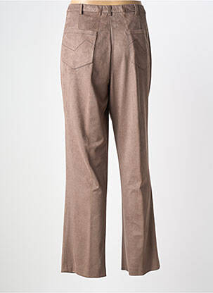 Pantalon slim talie elastică mărime normală maro FRANCE RIVOIRE femeie