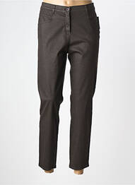 Pantalon 7/8 elasticitate mărime normală maro FRANK WALDER femme