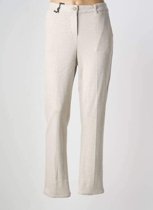 Pantalon slim bej ANNA MONTANA femeie