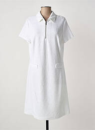Rochie midi mâneci scurte mâneci scurte alb TUZZI femme