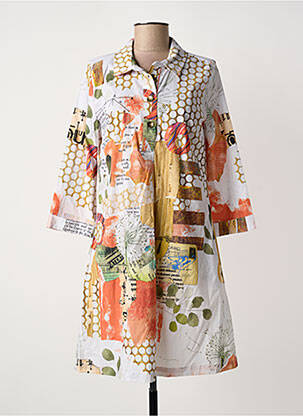 Rochie scurtă mâneci 3/4 mâneci 3/4 gri DOLCEZZA femme