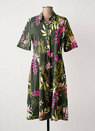 Rochie midi mâneci scurte mâneci scurte verde FRANK WALDER femme